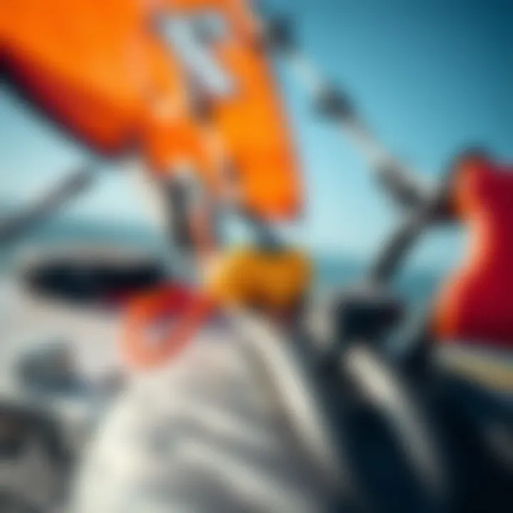 Essential Gear for Kite Enthusiasts A close-up of advanced kite sailing equipment