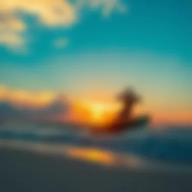 Serene Moments: Sunset at Tulum Beach A peaceful sunset view over the Tulum beach