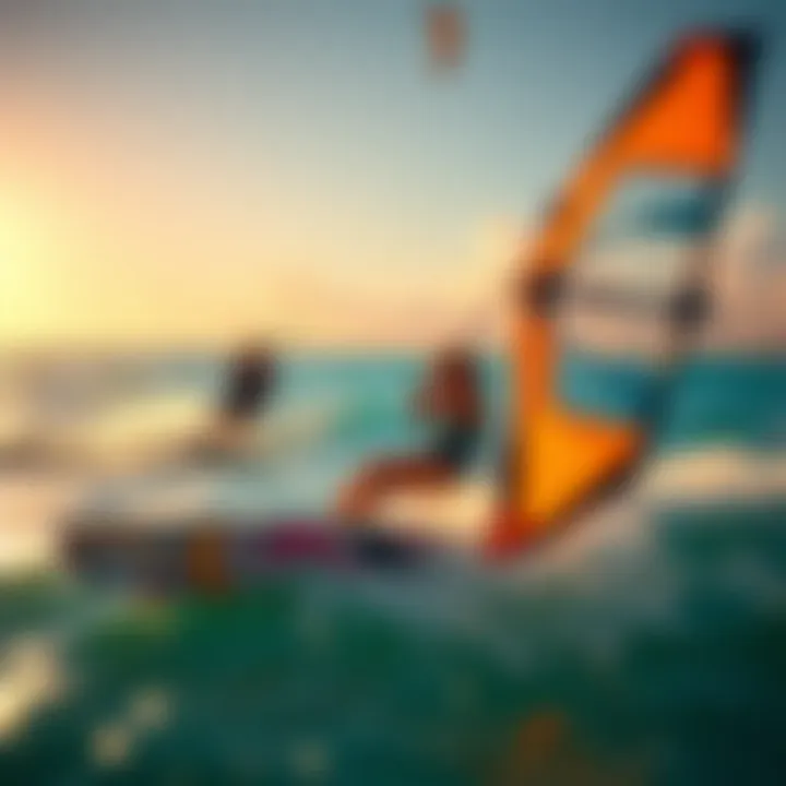 The Thrill of Kite Surfing in Tulum Kite surfers enjoying the vibrant waters of Tulum