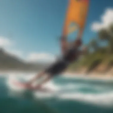 A vibrant kiteboarding community engaging with Soloshot technology