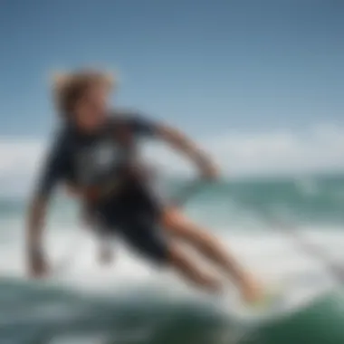 Optimal Kiteboarding Conditions in the Gulf Kiteboarding conditions indicated on a weather map