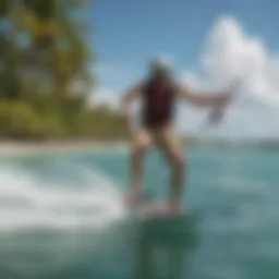 Scenic view of kiteboarding in Key West