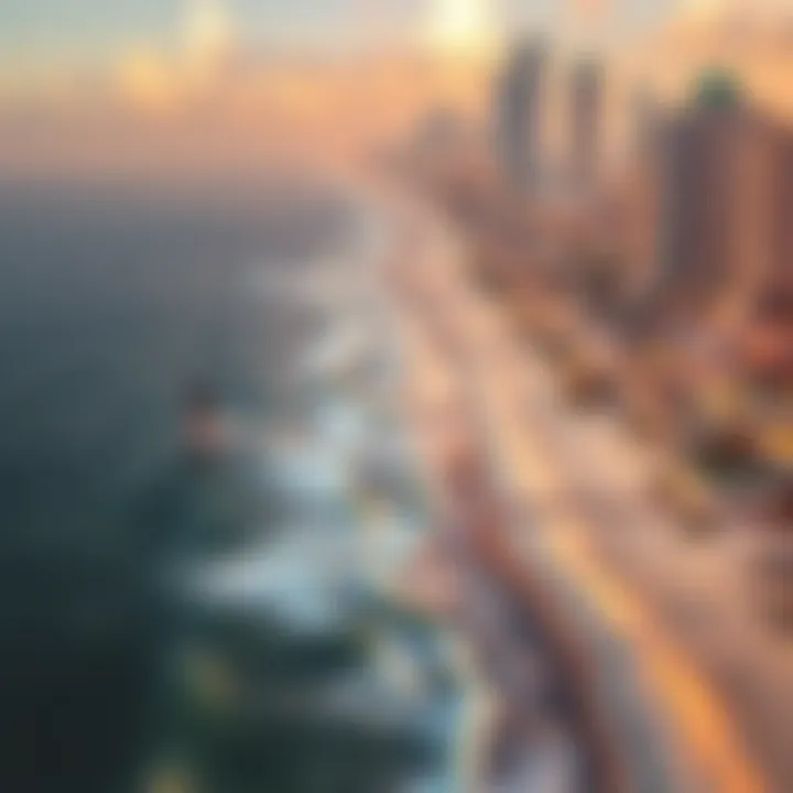 Aerial View of South Padre Island's Kiteboarding Beaches An aerial view of South Padre Island's pristine beaches, ideal for kiteboarding enthusiasts.