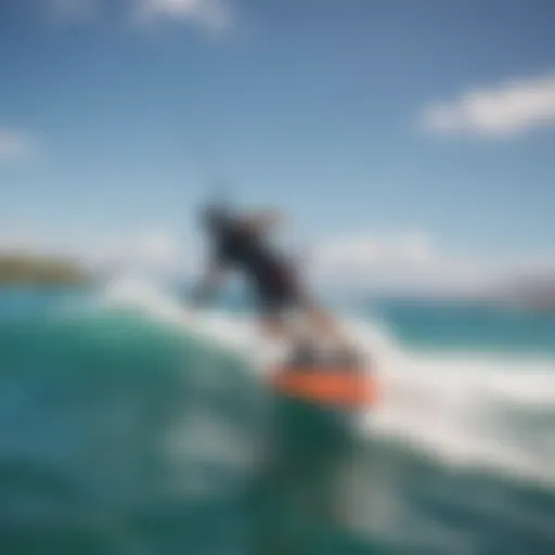 Kitesurfing action in Maui's pristine waters