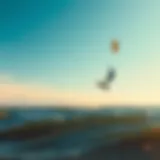 Clear Skies Over Lake Erie for Kiteboarding Kiteboarding at Lake Erie under clear skies