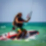 Liquid Force CGA Vest in action during a kiteboarding session