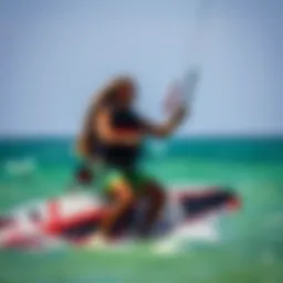 Liquid Force CGA Vest in action during a kiteboarding session