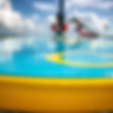 Construction Materials of Liquid Force Foilboard Close-up of Liquid Force foilboard's advanced construction materials