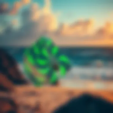 Analyzing Wind Patterns for Kiteboarding Detailed radar image showing wind patterns