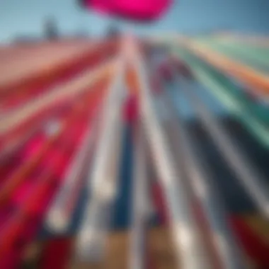 Structural Integrity with Fiberglass Rods An array of fiberglass rods displayed, highlighting their role in providing structure and stability to kites.