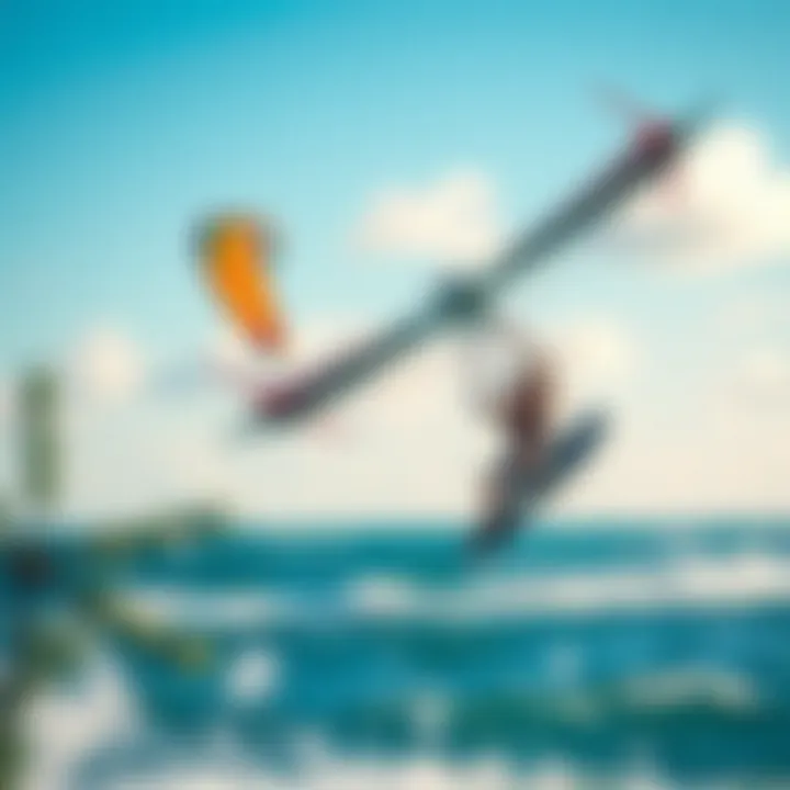 Mechanics and Airflow Dynamics of Wind Foil Kites A diagram illustrating the mechanics and airflow dynamics of wind foil kites.