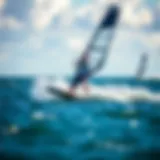 Dynamic Performance of the Naish S26 Hover Wing Dynamic view of Naish S26 Hover Wing Carbon Ultra Foilboard on the water