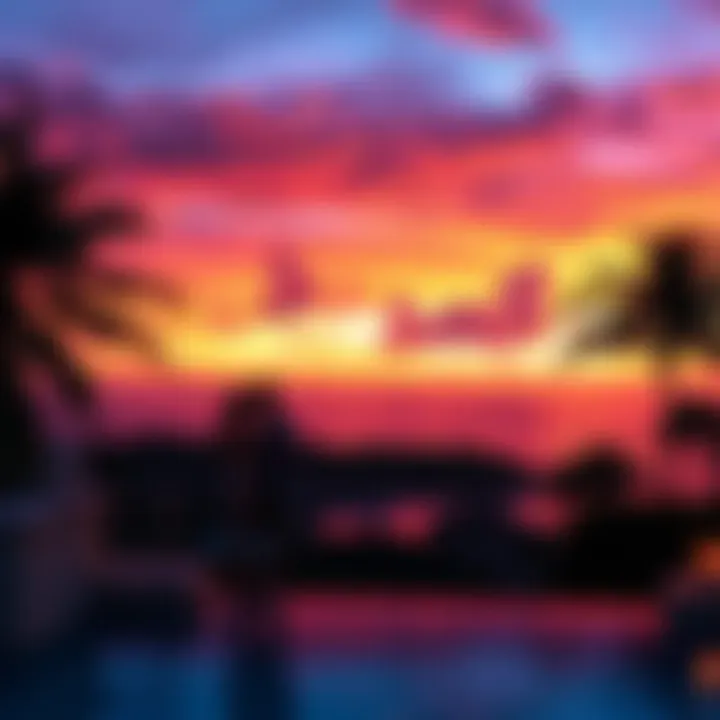 Romantic Sunset at Coconut Bay Romantic sunset view from the resort