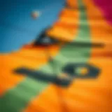 Craftsmanship of Slingshot B2 Kite Detailed view of Slingshot B2 kite fabric and stitching