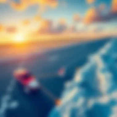 Routes to Cocoa Beach A map highlighting routes to Cocoa Beach from nearby airports