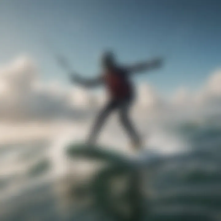 Kiteboarders on the water, enjoying optimal weather conditions