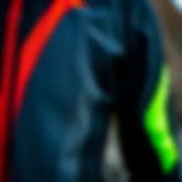 Close-up of the Ocean Rodeo Heat Drysuit's unique fabric texture