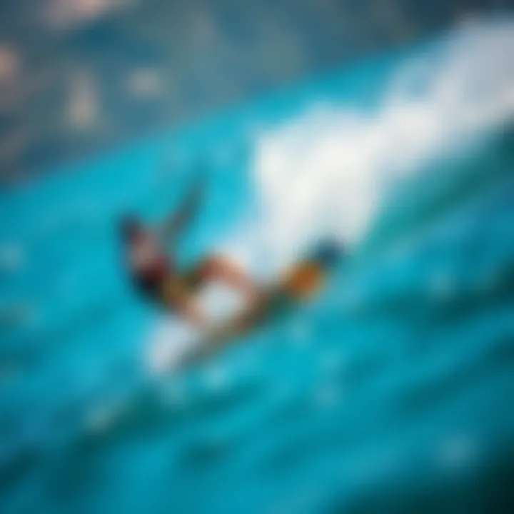 Skywalker Kiteboard in Action Dynamic performance of Skywalker kiteboard on water