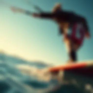 Rider Perspectives on the Skywalker Kiteboard Rider showcasing skills on Skywalker kiteboard