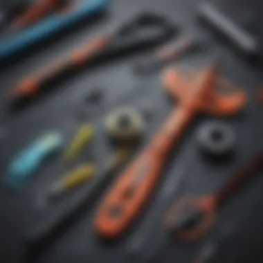 Essential Maintenance Tools for Kite Care Kite maintenance tools laid out on a surface
