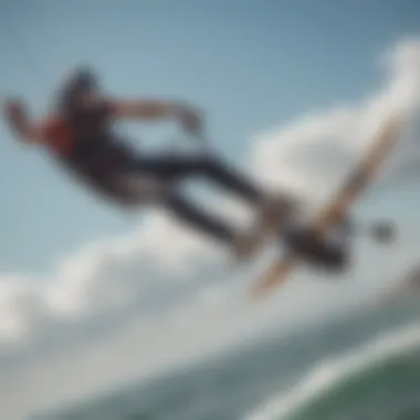 Kiteboarder demonstrating advanced techniques with the Slingshot RPM