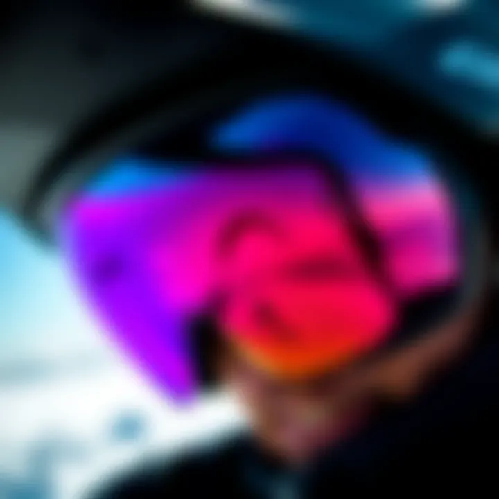 Advanced Lens Technology for Clear Vision Close-up of lens technology in sunglasses