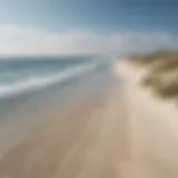 Breathtaking sandy beach on Texel with vibrant blue waters