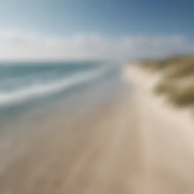 Breathtaking sandy beach on Texel with vibrant blue waters