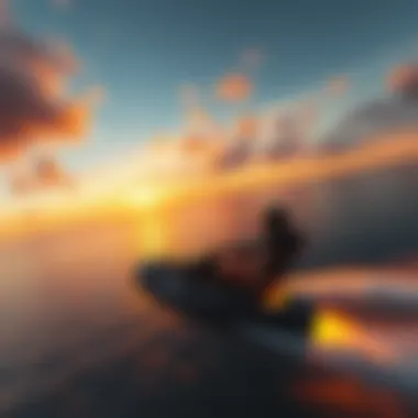 Sunset Serenity in Hover Surfing A breathtaking sunset view from a hover surfing location