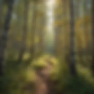 Wind Patterns in a Colorado Forest Wind patterns illustrated through trees in a Colorado forest