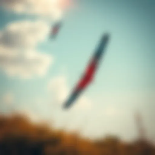 Dynamic Flight of Switchblade Kites Dynamic switchblade kite soaring through the sky