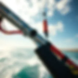 Kitesurf bar showcasing intricate design and components