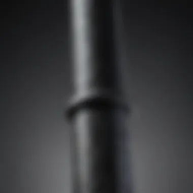 Close-up of a carbon fibre mast highlighting its strength and flexibility