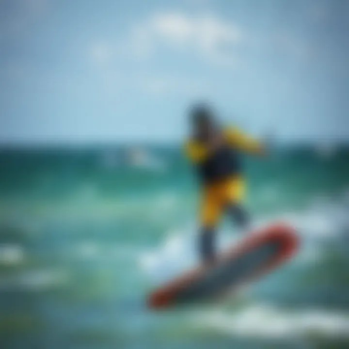 Kitesurfing Performance Enhanced by Drysuits Kitesurfer in action wearing a drysuit during a windy session