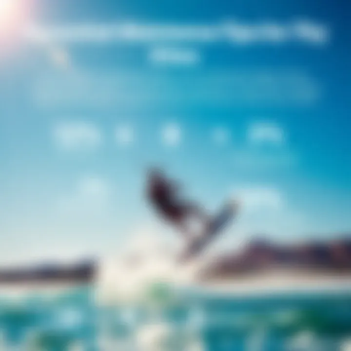 Essential Maintenance Tips for Kites An infographic highlighting essential maintenance tips for training kites to ensure longevity and performance