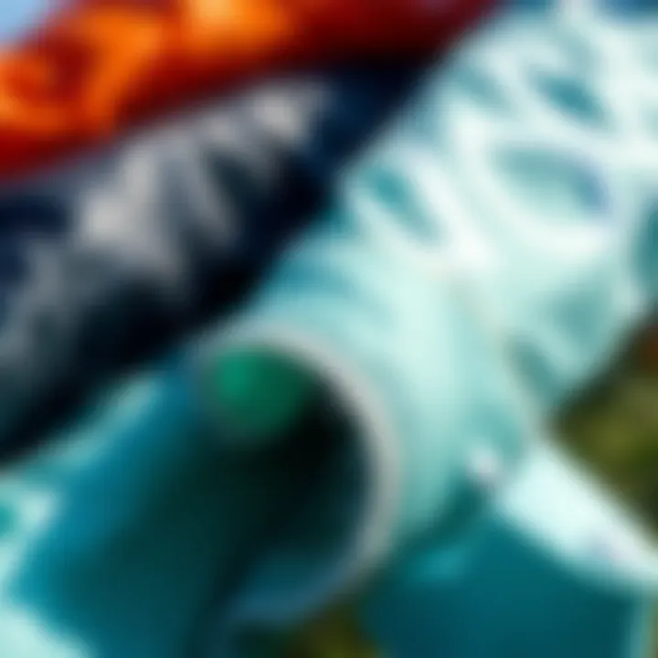 Durable Materials for Training Kites Close-up of high-quality materials used in crafting training kites, emphasizing durability and performance