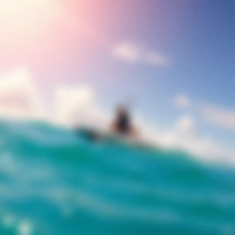 Kite surfer navigating the vibrant waters of Maui