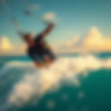 Understanding Wind Patterns in Kitesurfing An illustration of wind patterns affecting kitesurfing