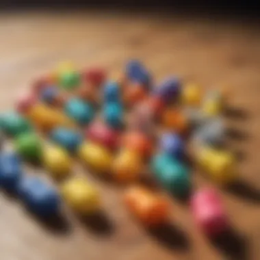 Variety of Surf Ear Plugs Diverse types of surf ear plugs displayed on a wooden surface