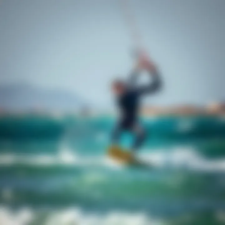 Performance Benefits of 4mm Wetsuits Kiteboarder in action wearing a 4mm wetsuit, demonstrating flexibility and performance