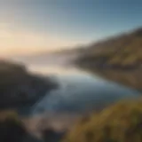 Scenic view of Bodega Bay at low tide