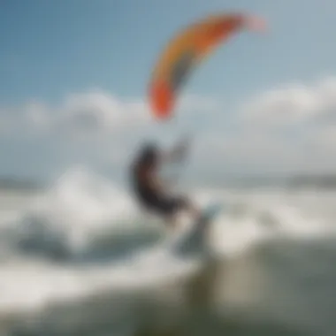 Safety measures for kiteboarding during high tides