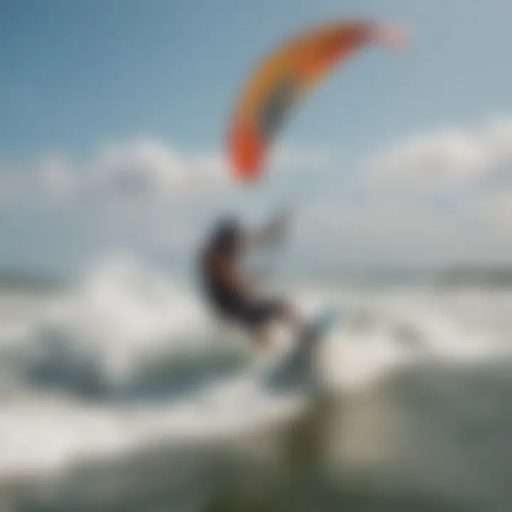 Safety measures for kiteboarding during high tides