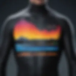 Visual representation of a wetsuit temperature chart specifically for kiteboarding conditions