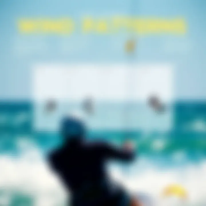 Wind Patterns Explained A diagram illustrating different wind patterns and their impact on kiteboarding.