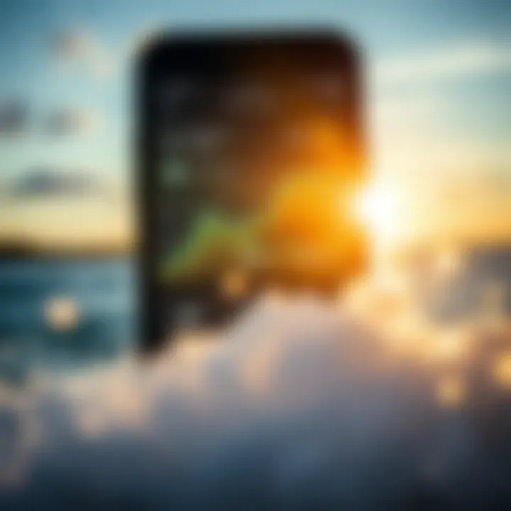 Utilizing Technology for Wind Assessment Weather app displaying wind conditions