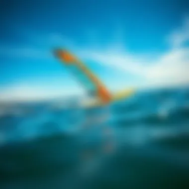 The Art of Wing Board Gliding Wing board gliding smoothly over water