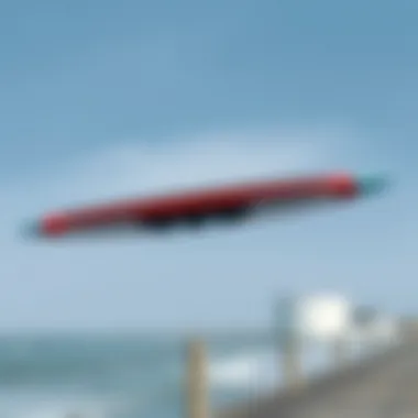 Stylish Design of Electric Hydro Board An electric hydro board with vibrant colors against a clear sky