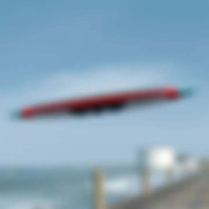 Stylish Design of Electric Hydro Board An electric hydro board with vibrant colors against a clear sky