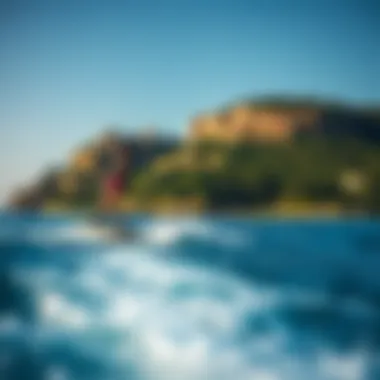 Prime Location for Hydrofoiling Scenic location ideal for wake surf hydrofoiling